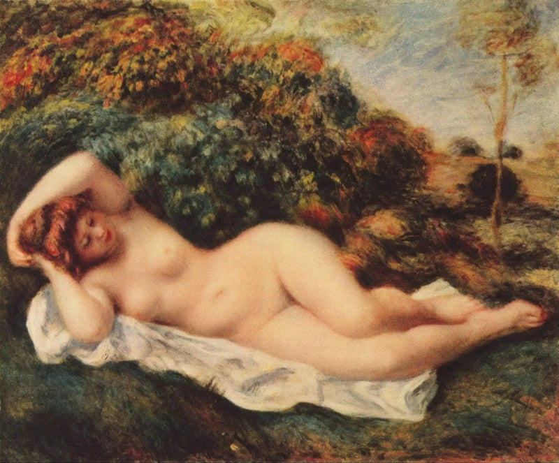 Leżąca kąpiąca się - Pierre-Auguste Renoir
