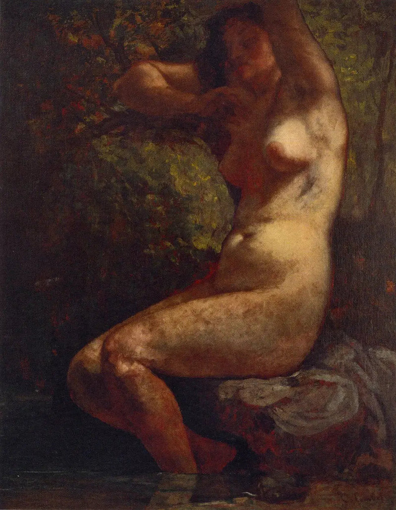 Pływaczka - Gustave Courbet