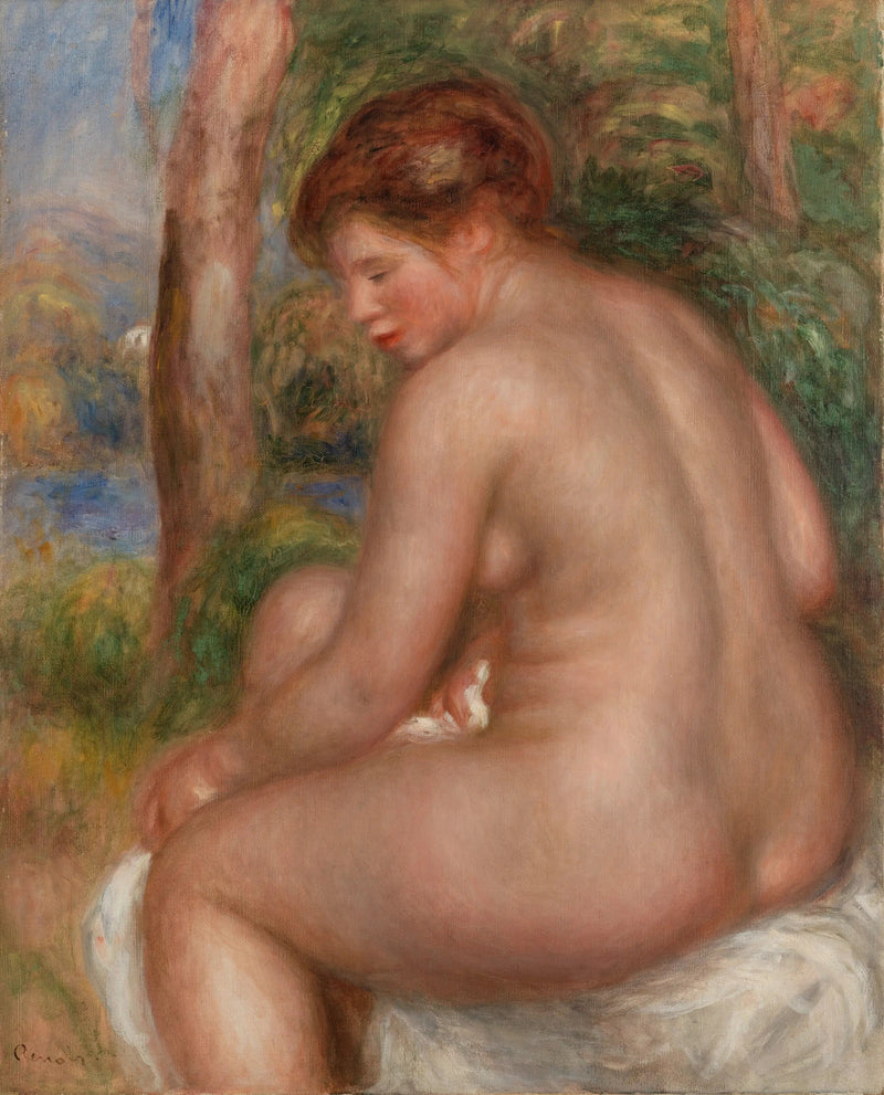 Kąpiąca się widziana z trzech ćwiartek - Pierre-Auguste Renoir