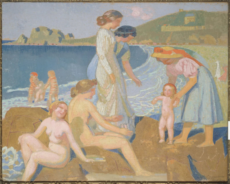 Kobiety kąpiące się w Perros-Guirec - Maurice Denis