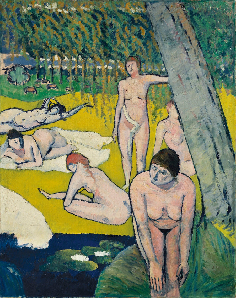 Kąpiące się przy liliach wodnych - Émile Bernard