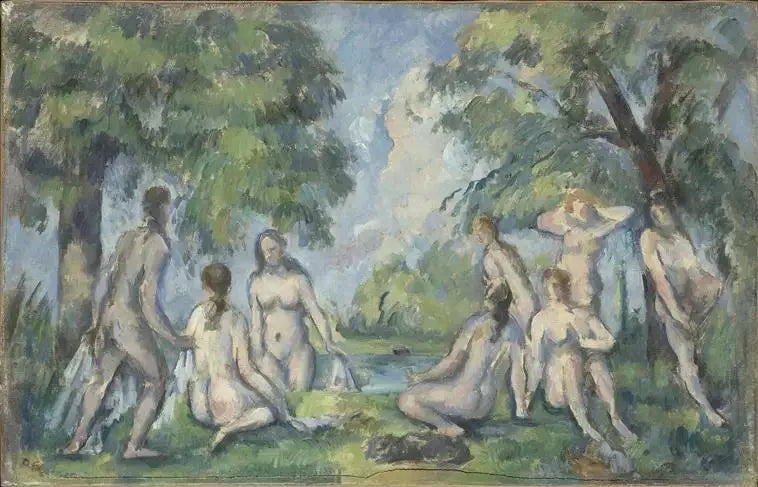 Kąpiące się - Paul Cézanne