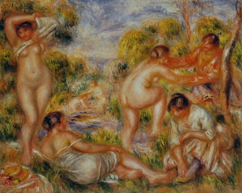 Kąpiące się - Pierre-Auguste Renoir