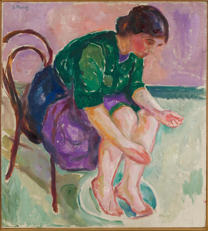 kąpiel stóp - Edvard Munch