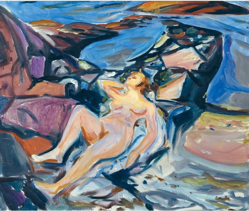 leżak słoneczny - Edvard Munch