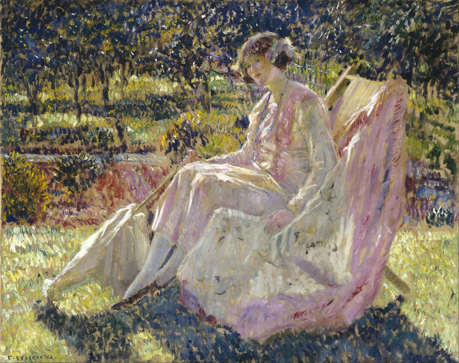 Leżak słoneczny - Frederick Carl Frieseke