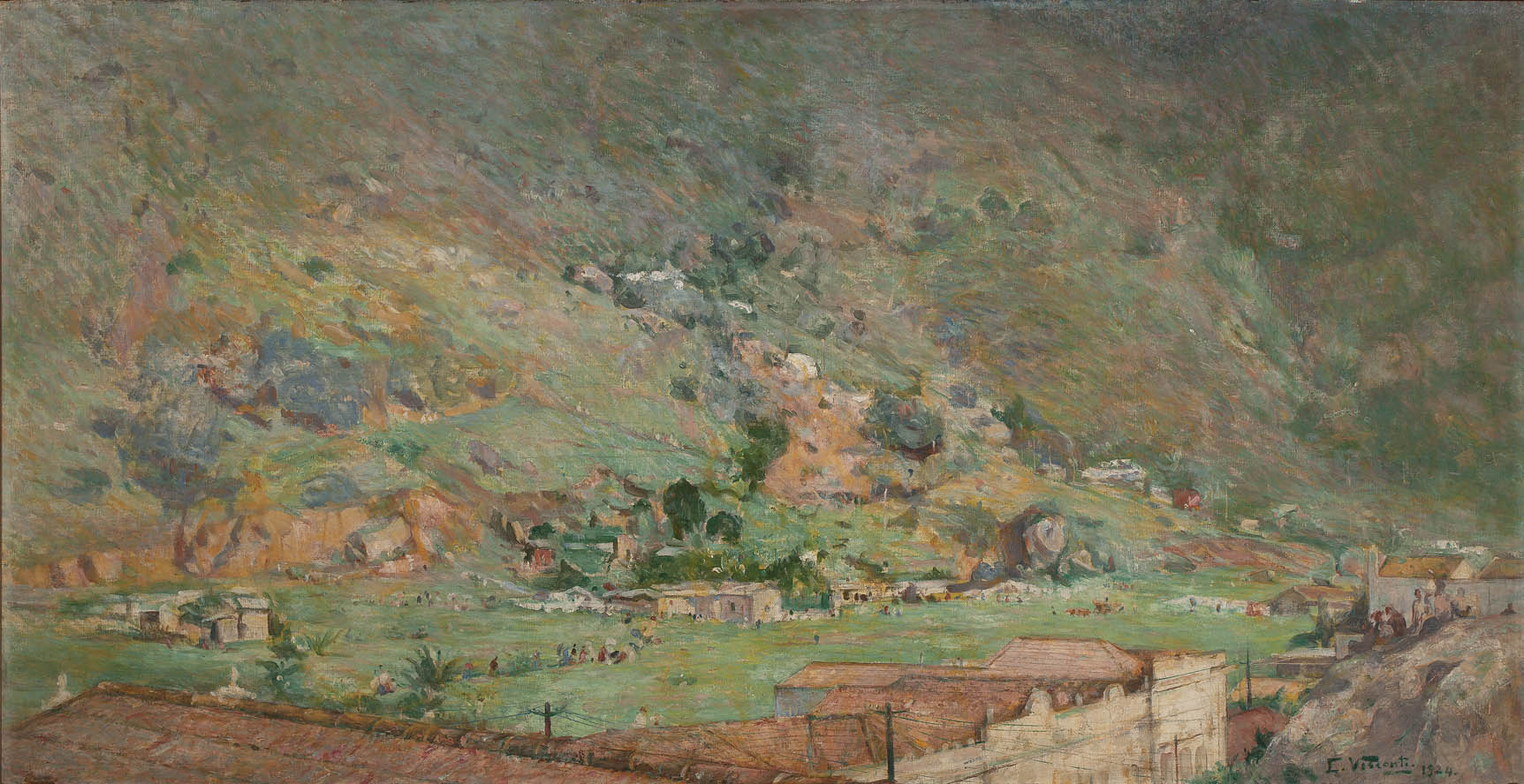 Baixada de Vila Rica - Eliseu Visconti image 1 reproduction artisanale de tableau