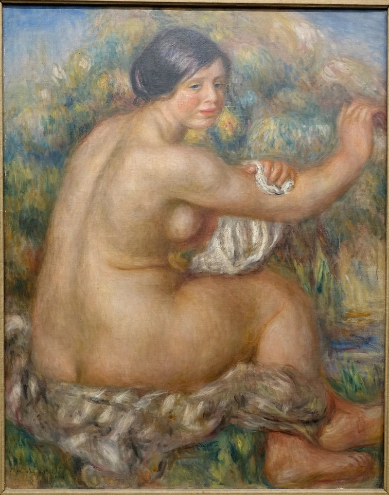 Banhista osuszający prawą rękę - Pierre-Auguste Renoir