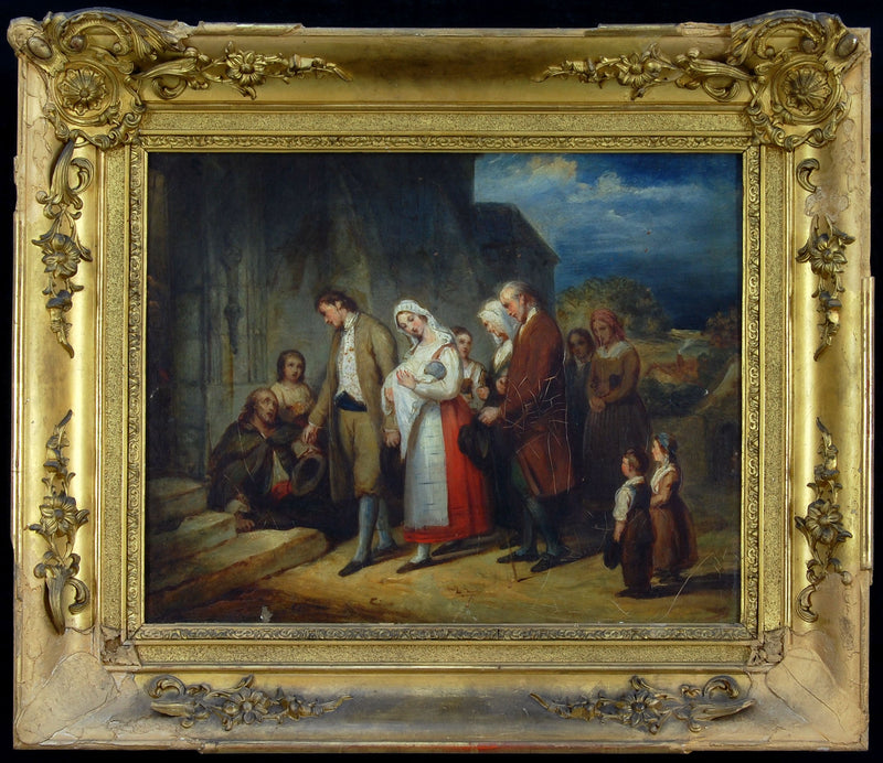 Chrzest w wiosce - Ary Scheffer