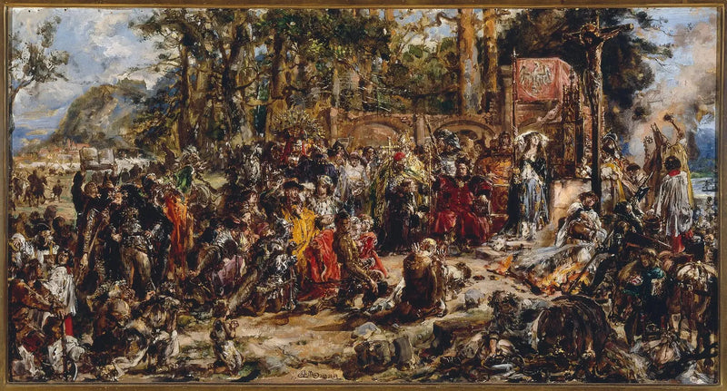 Chrzest Litwy, z serii „Historia cywilizacji w Polsce” - Jan Matejko