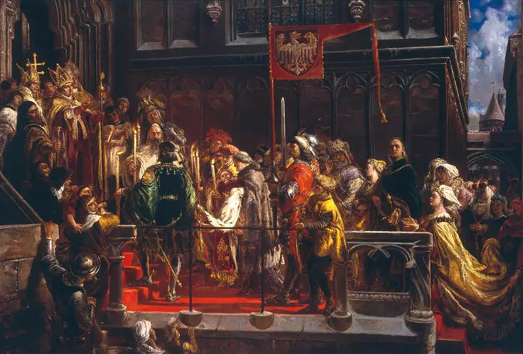 Chrzest Ladisława z Varny 18.II.1425 - Jan Matejko