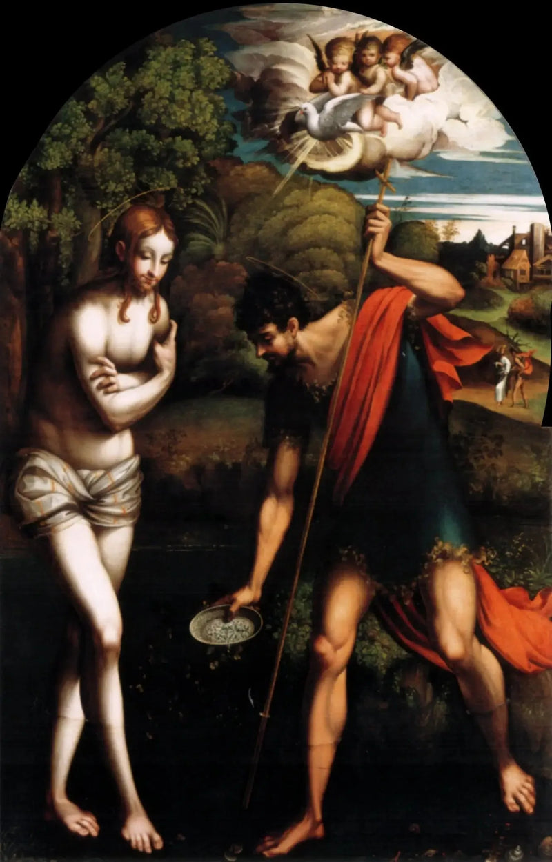 Chrzest Chrystusa - Parmigianino