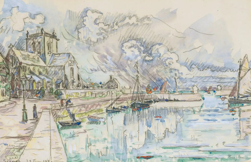 Barfleur, port - Paul Signac