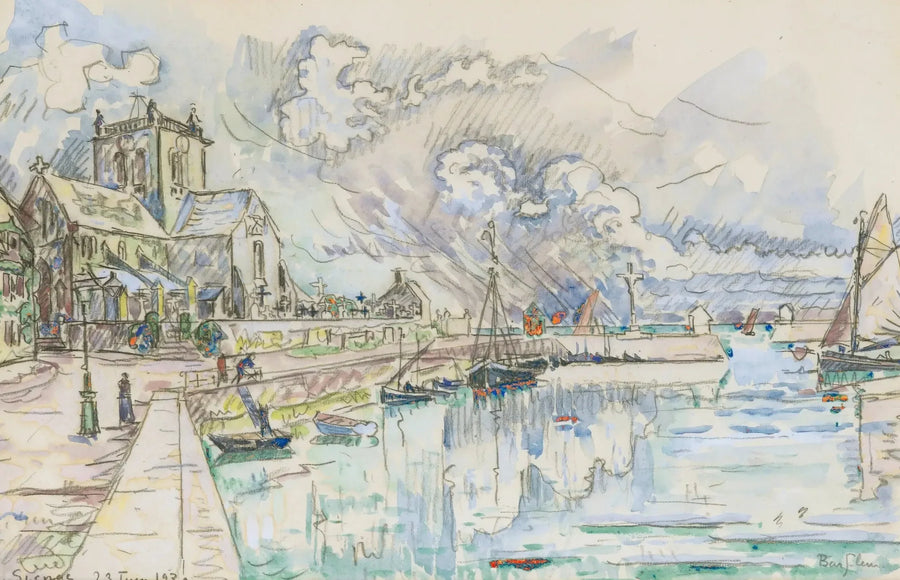 Barfleur, port - Paul Signac