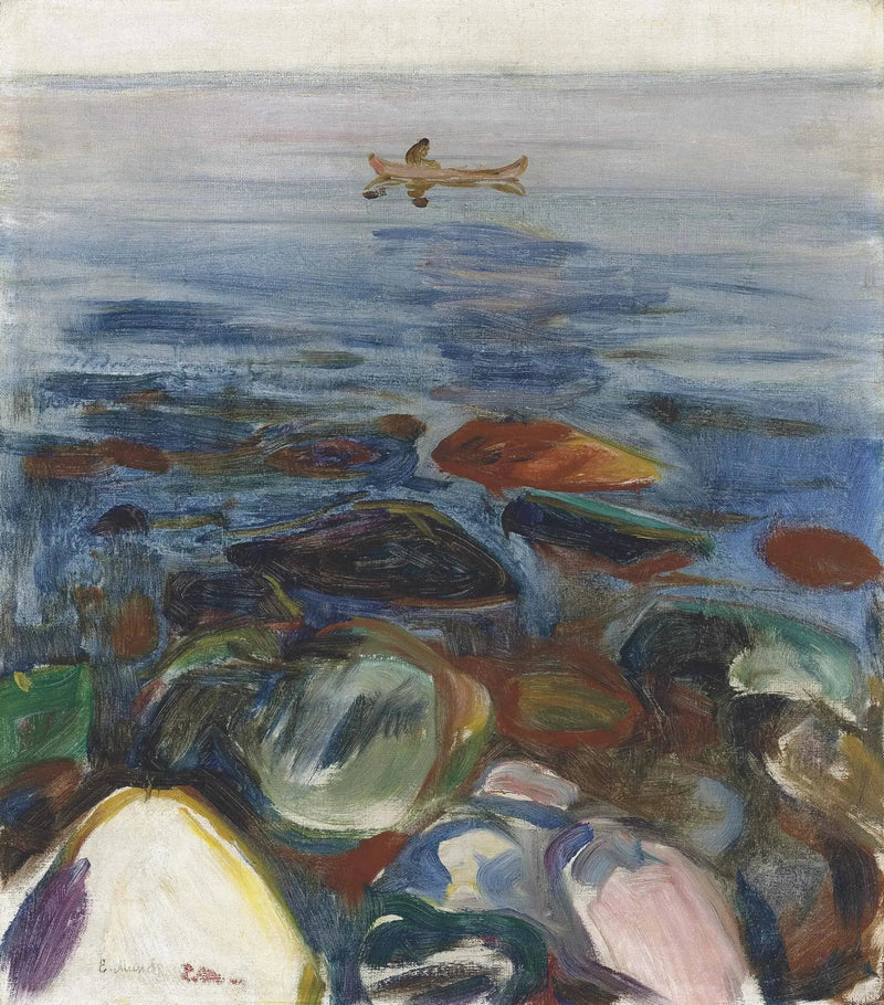 Łódź na morzu - Edvard Munch