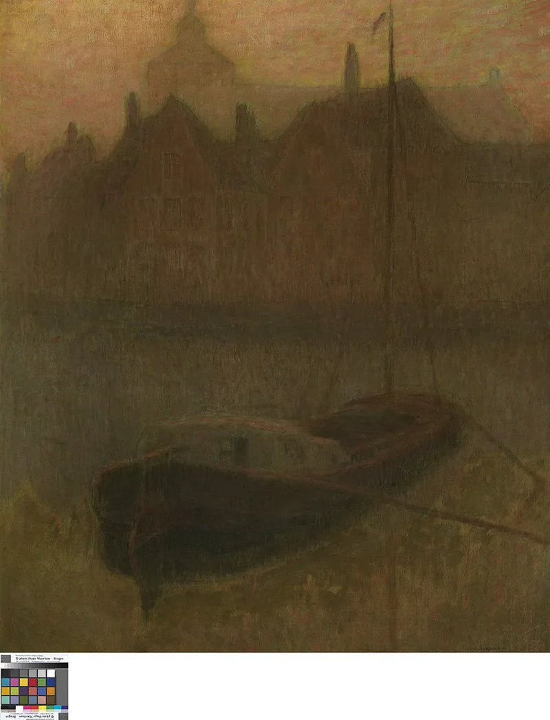 Łódka na Kanale (rano) - Henri Le Sidaner