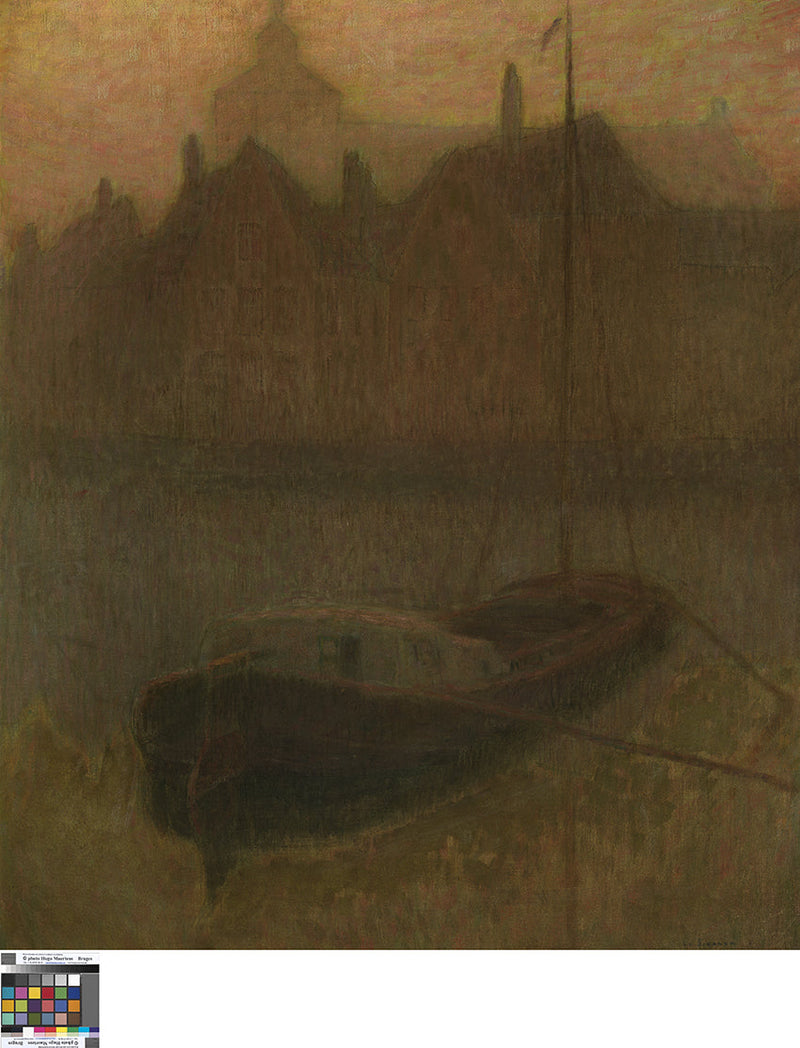 Łódka na Kanale (rano) - Henri Le Sidaner