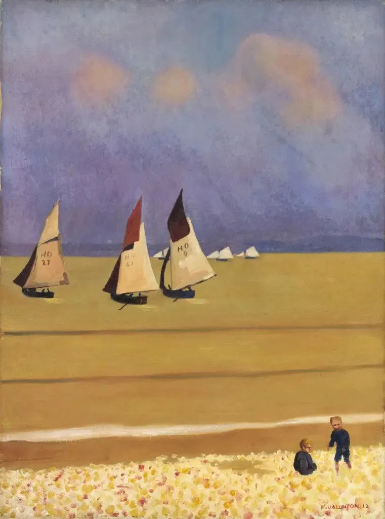 Łodzie w Honfleur - Félix Vallotton