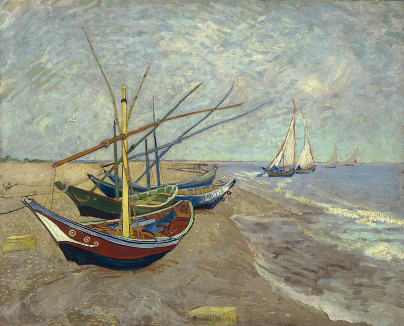 Łodzie w Saintes-Maries - Vincent van Gogh