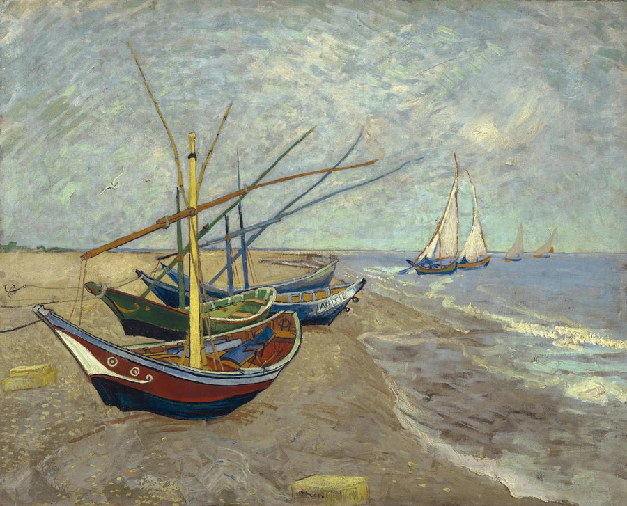 Łodzie w Saintes-Maries - Vincent van Gogh