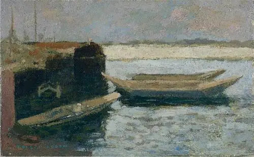 Łodzie w porcie - Odilon Redon