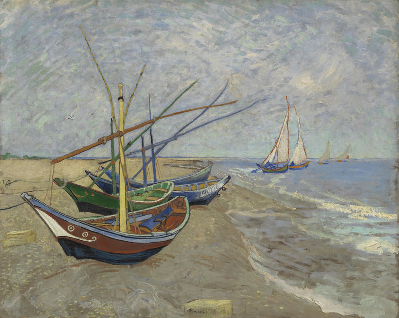 Łodzie w Saintes-Maries - Vincent van Gogh