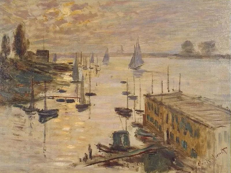 Basen Argenteuil widziany z mostu drogowego W334 - Claude Monet