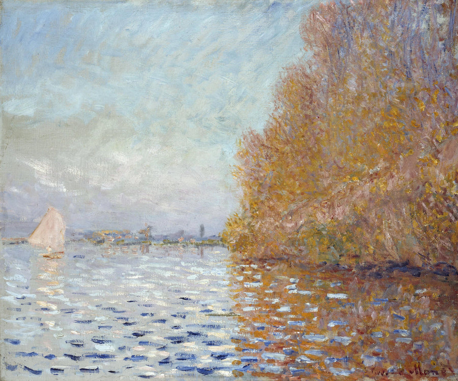 Basen Argenteuil z żaglówką W331 - Claude Monet