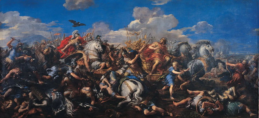 Bitwa Aleksandra z Dariuszem - Pietro da Cortona