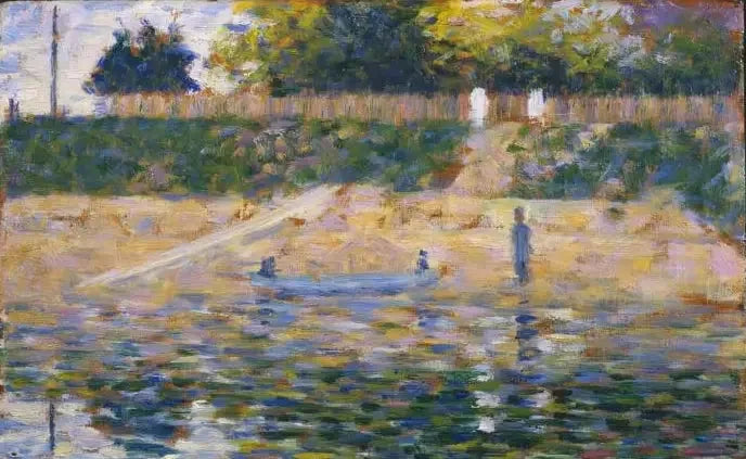 Łódź na brzegu, Asnières - Georges Seurat