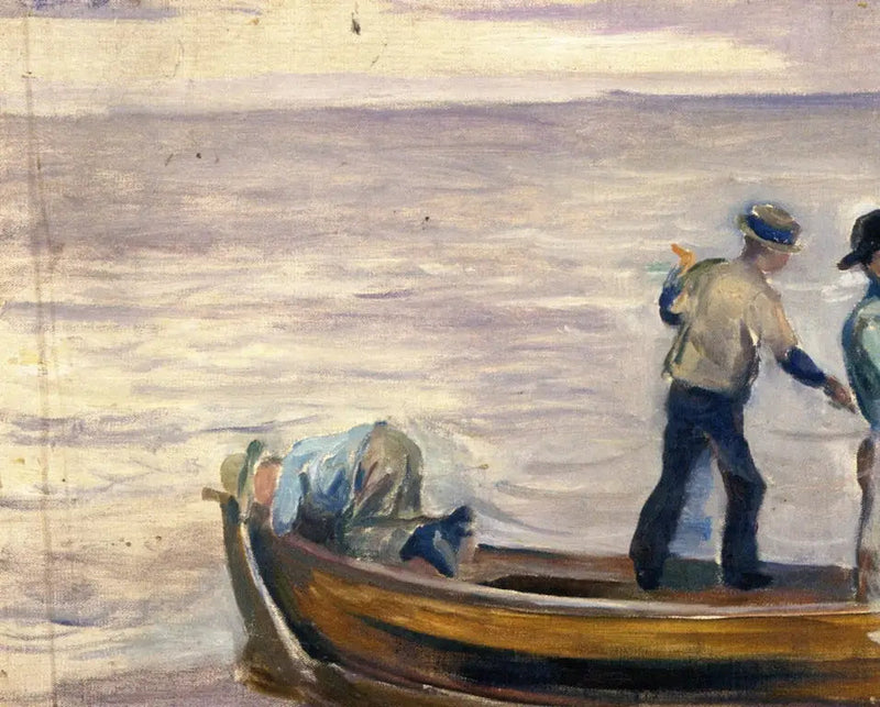 Łódź z trzema chłopcami - Edvard Munch