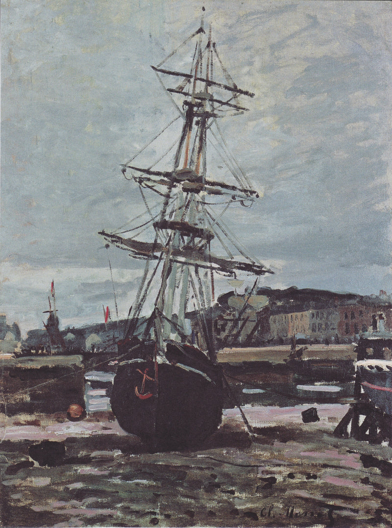 Łódź utknęła na Fécamp W118 - Claude Monet