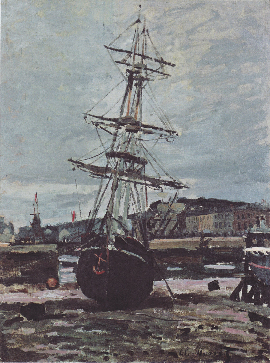 Łódź utknęła na Fécamp W118 - Claude Monet