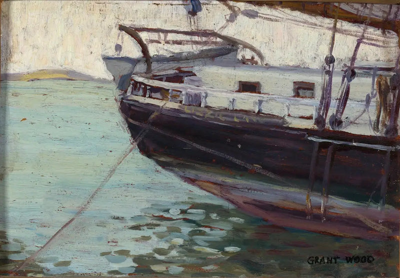Łódka - Grant Wood