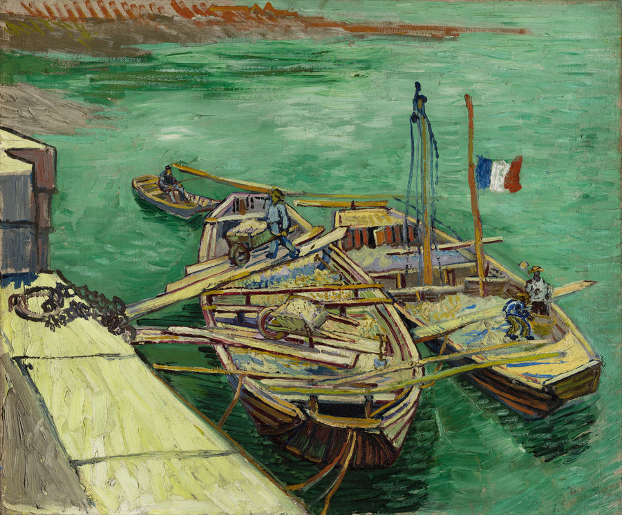 Łodzie zacumowane - Vincent van Gogh