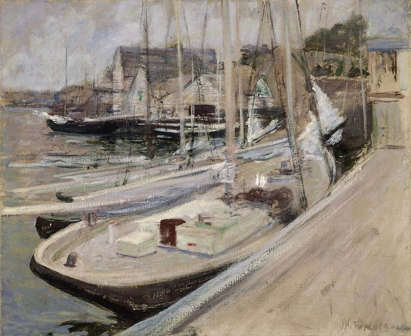 Łodzie wędkarskie w Gloucester - John Henry Twachtman
