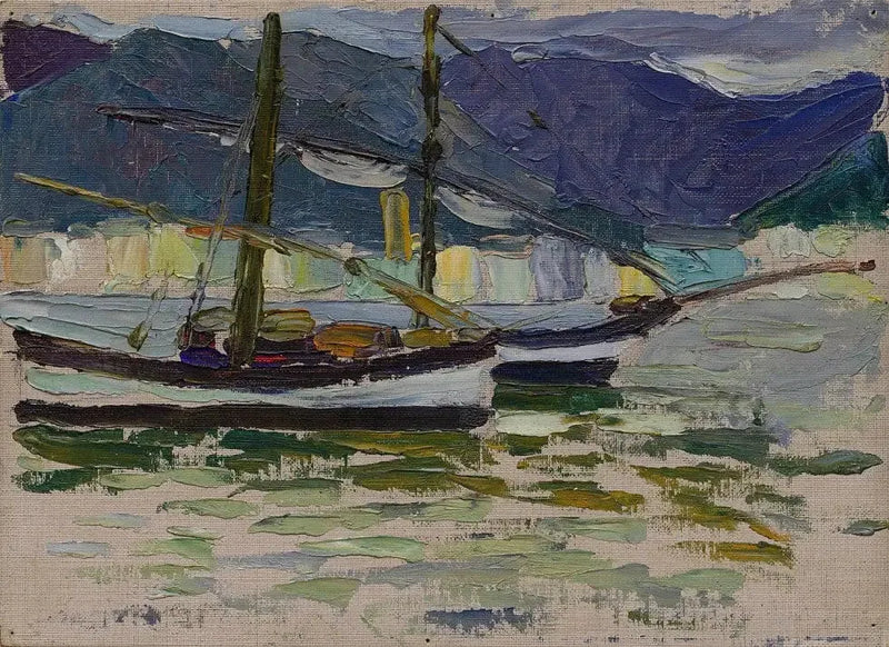 Łodzie rybackie, Sestri - Wasilij Kandinsky