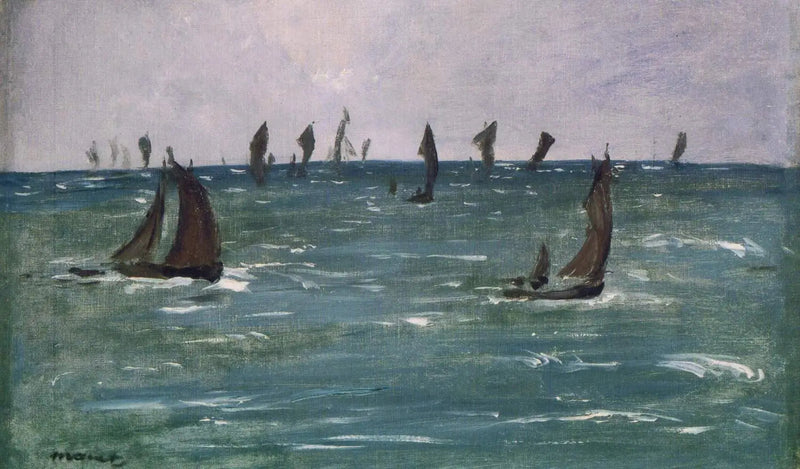 Statki na Morzu, Zatoka Biskajska - Édouard Manet