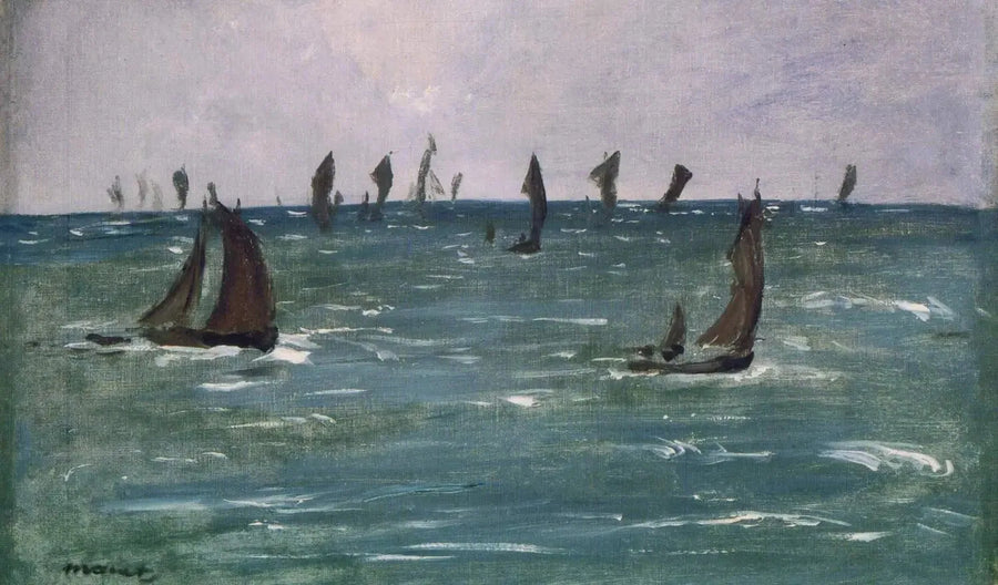 Statki na Morzu, Zatoka Biskajska - Édouard Manet