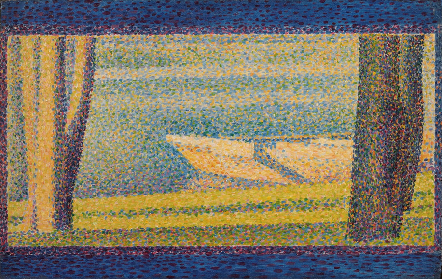 Statki i drzewa zacumowane - Georges Seurat
