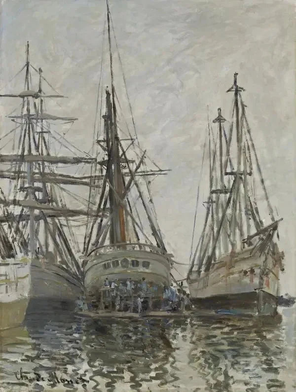 Łodzie w porcie W260 - Claude Monet