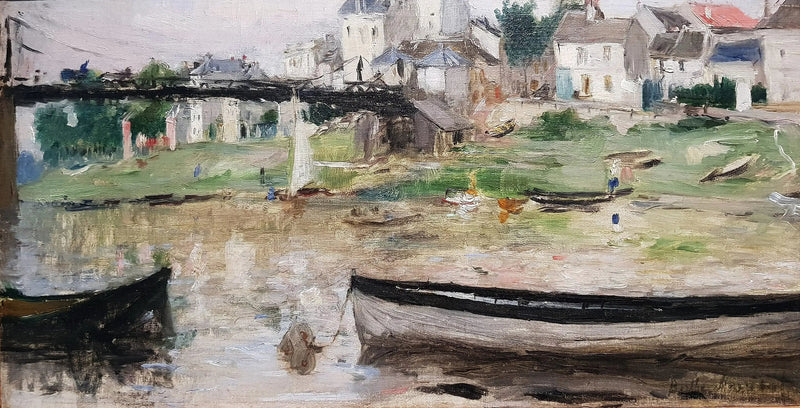 Statki na Sekwanie - Berthe Morisot