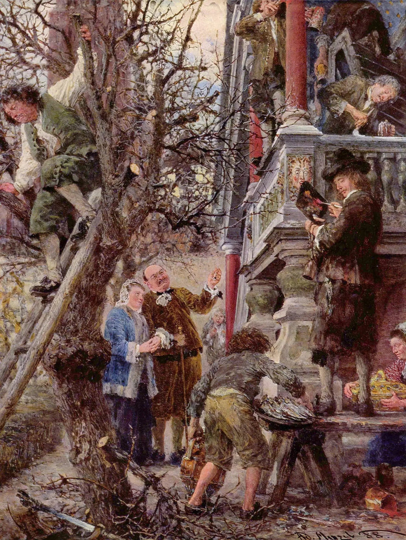 Beati Possidentes (Błogosławieni, którzy mają) - Adolph von Menzel