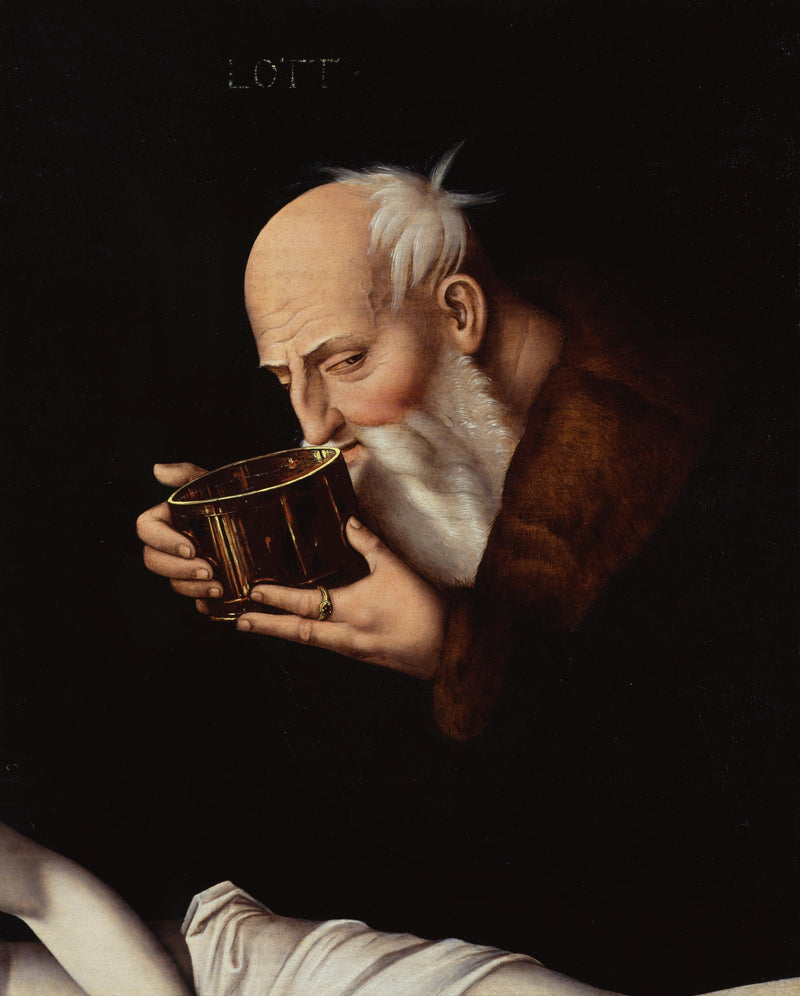 Dużo alkoholu (fragment z Berlina) - Hans Baldung Grien