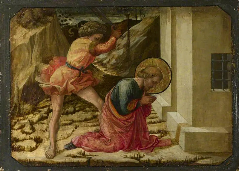 Otrucie świętego Jakuba Starszego: Panel predelli - Fra Filippo Lippi