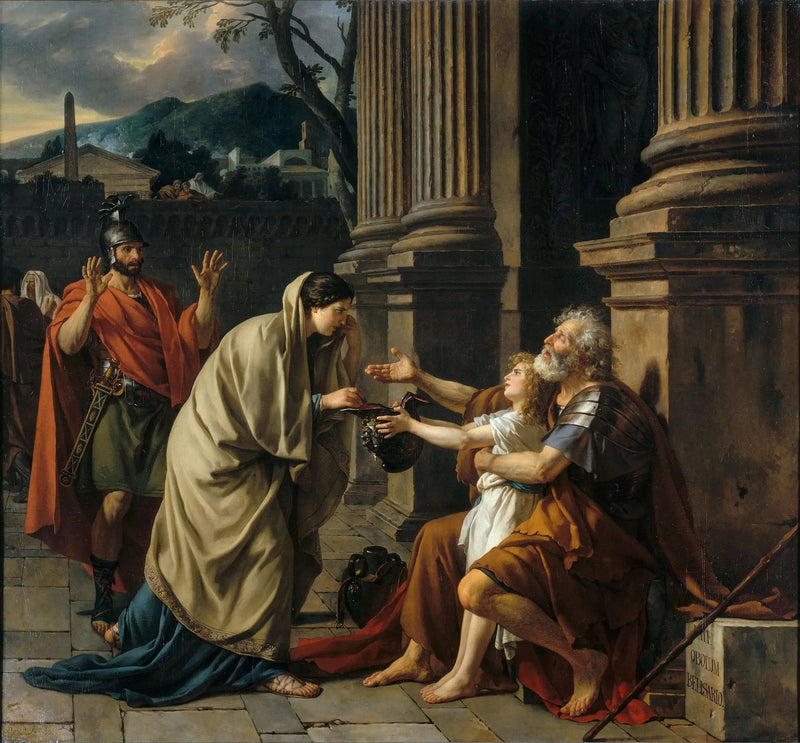 Bélisaire proszący o jałmużnę - Jacques-Louis David