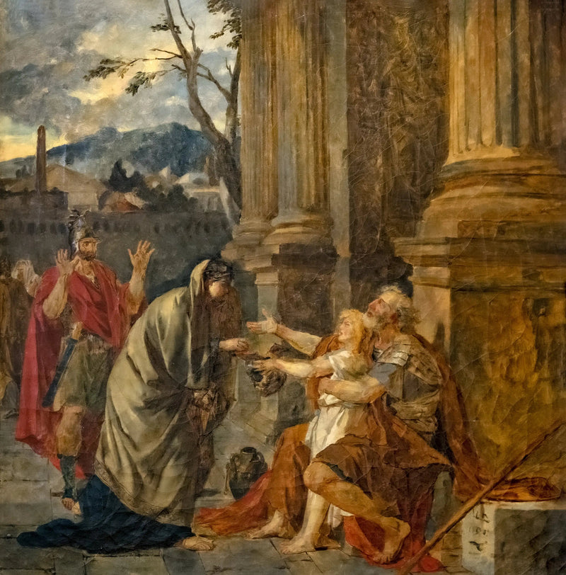 Belizariusz uznany przez żołnierza - Jacques-Louis David