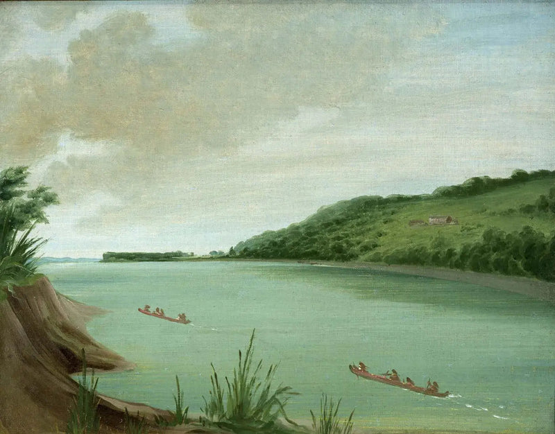 Belle Vue, Indyjska agencja majora Dougherty'ego, 870 mil od Saint-Louis - George Catlin