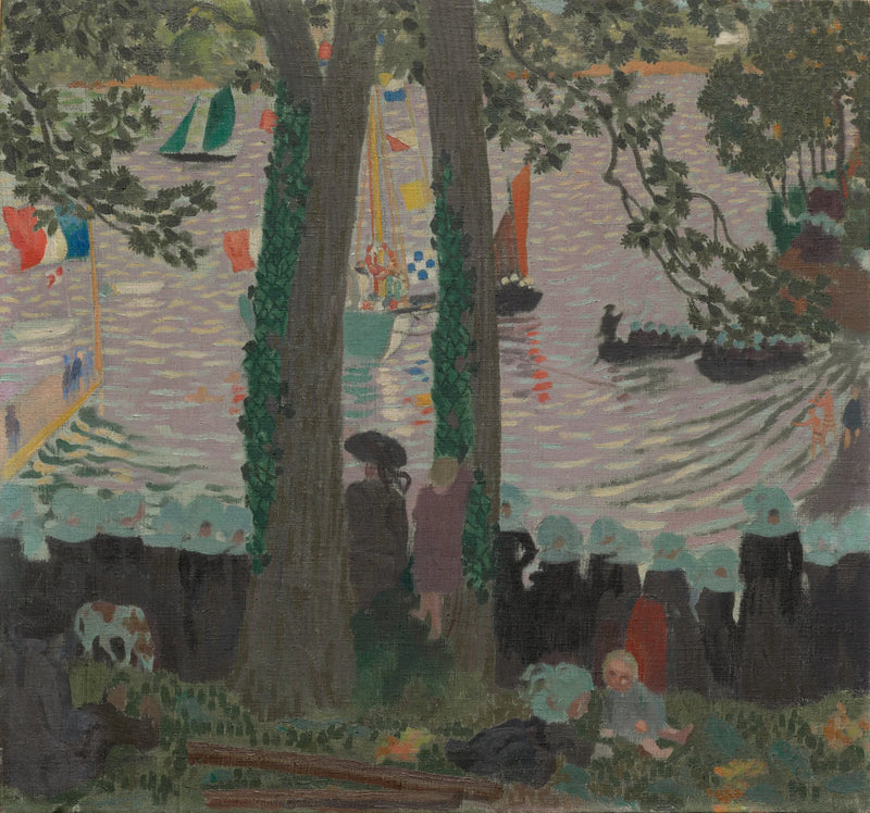 Błogosławieństwo jachtu na rzece Belon - Maurice Denis