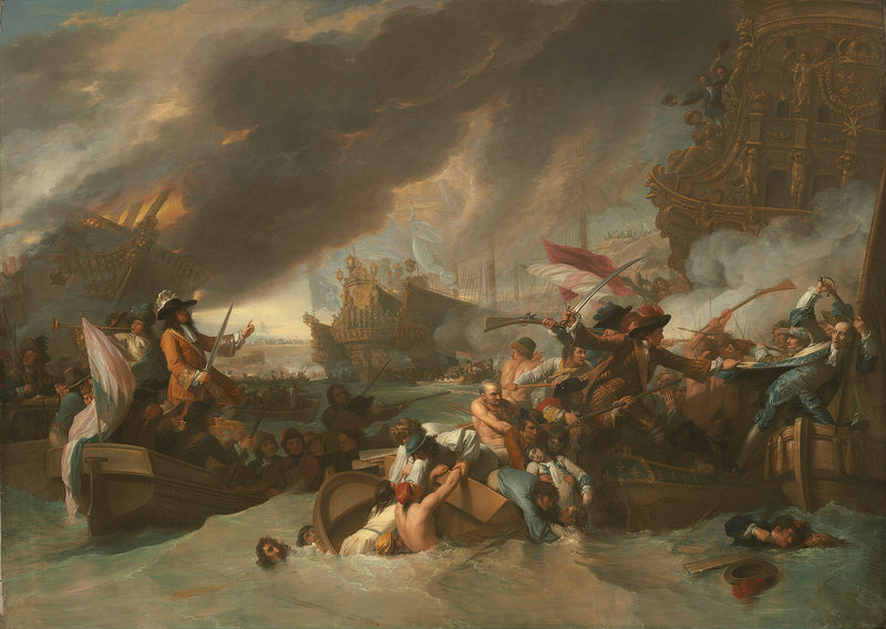 La Bataille de la Hougue - Benjamin West
